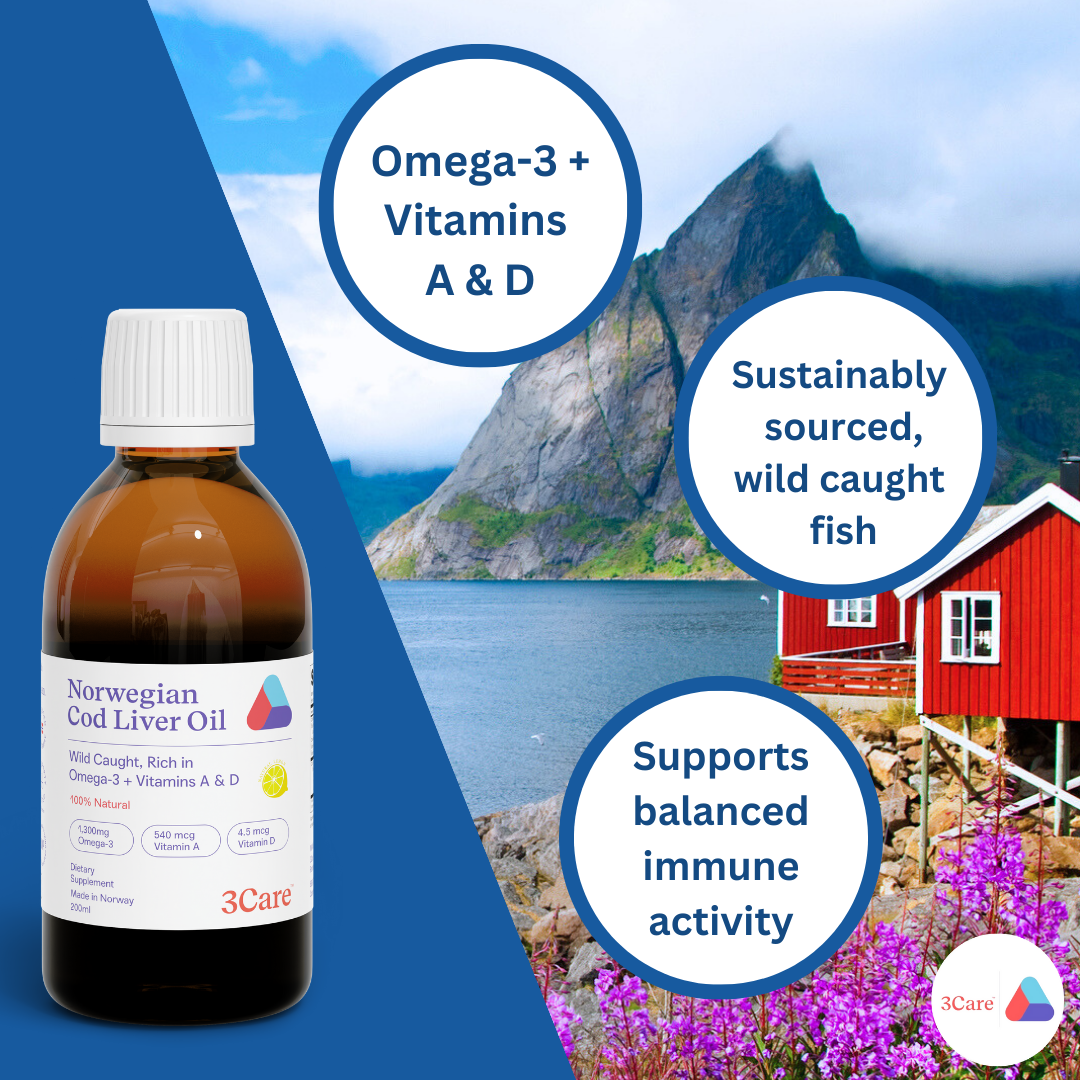 Norwegian Cod Liver Oil |CLO with Natural Vitamins A & D