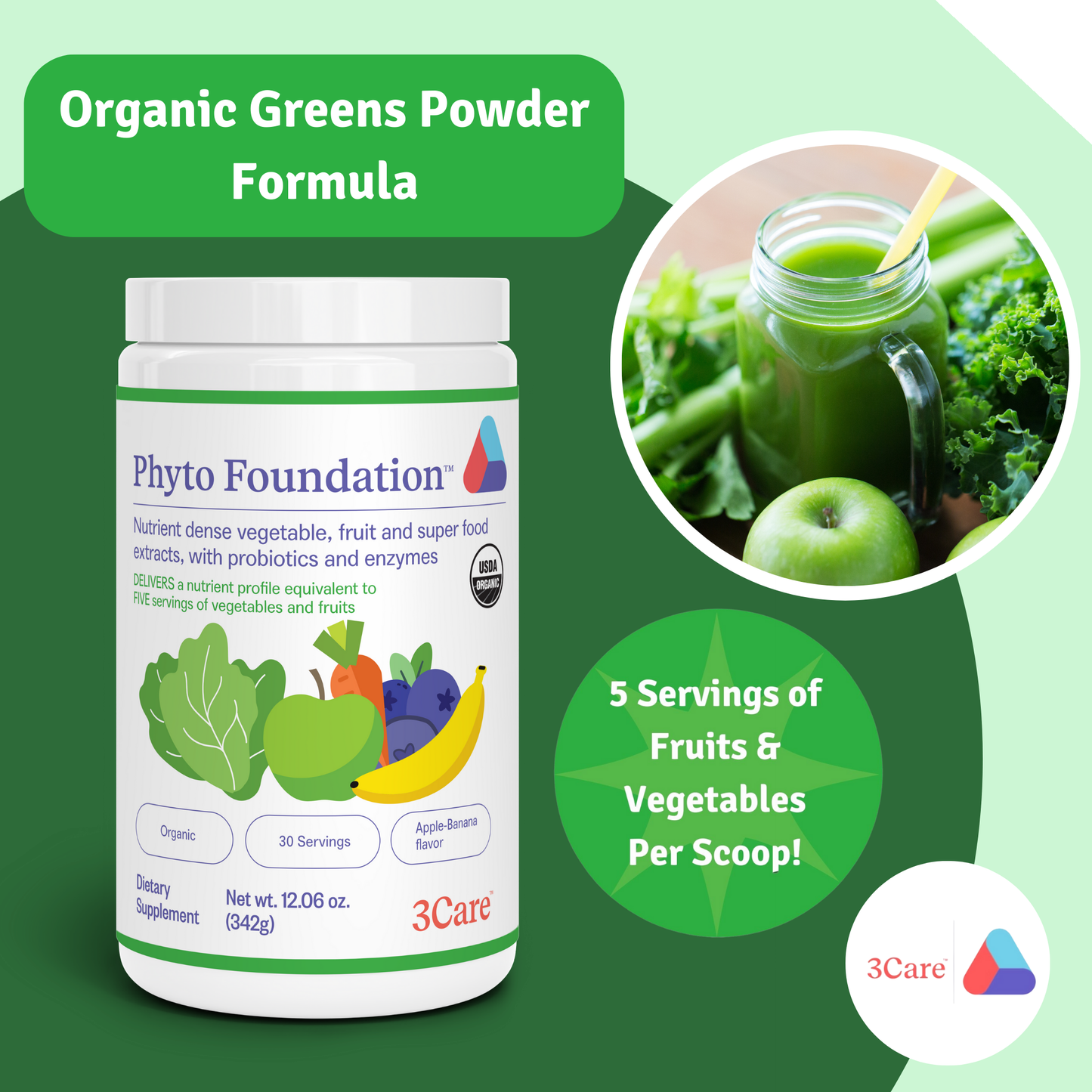 Phyto Foundation - Organic Greens Formula