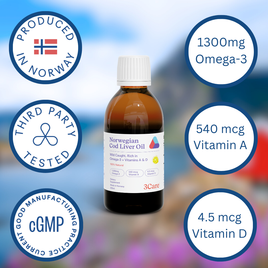 Norwegian Cod Liver Oil |CLO with Natural Vitamins A & D