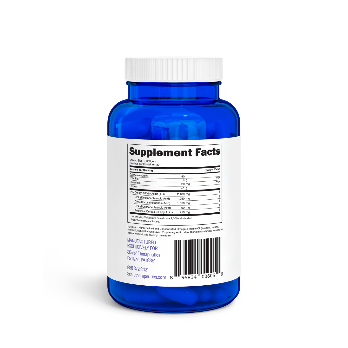 Omega-3 Complete TG: Balanced 1:1 EPA & DHA