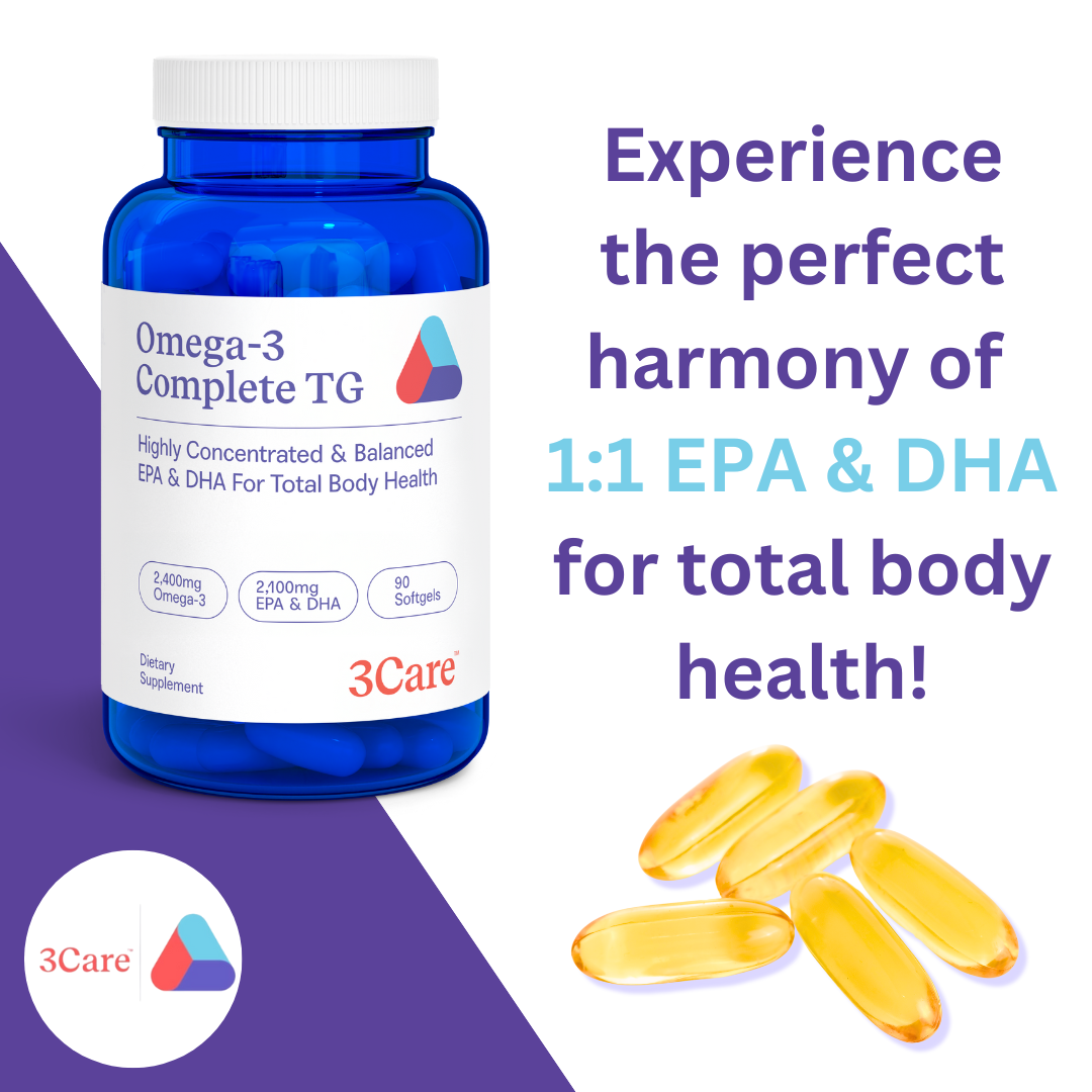 Omega-3 Complete TG: Balanced 1:1 EPA & DHA